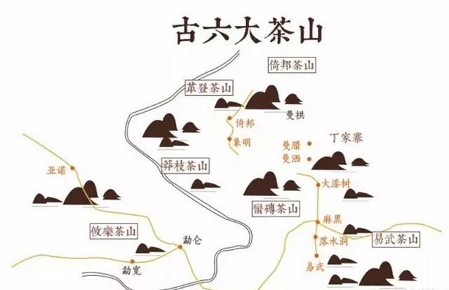 蛮砖茶山位置:云南省西双版纳州勐腊县,古六大茶山茶区.