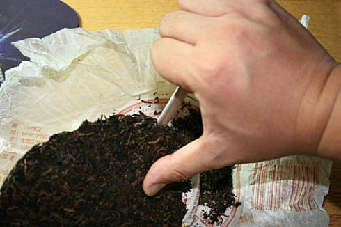 撬茶手势