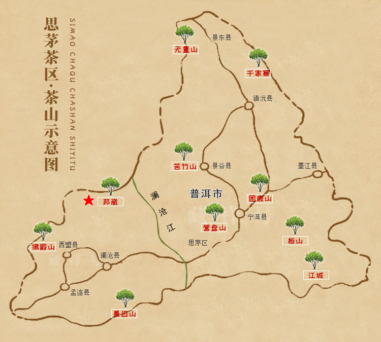 邦崴茶山地理位置