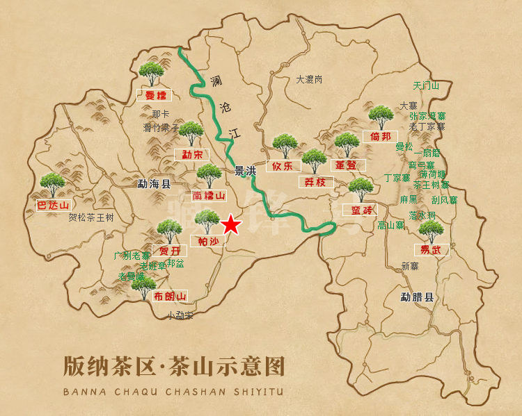 古六大茶山地图图片