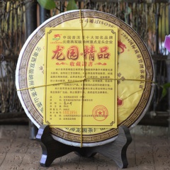 2012年龙园号龙园精品 古树茶熟茶 勐海普洱茶熟饼 宫廷茶料