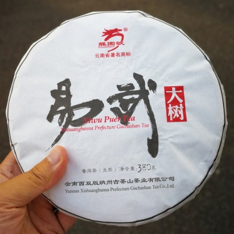 2017年龙园号 易武大树生茶 易武古树 口感香醇 普洱茶生饼 380克